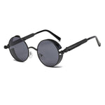 Metal Round Steampunk Sunglasses Men