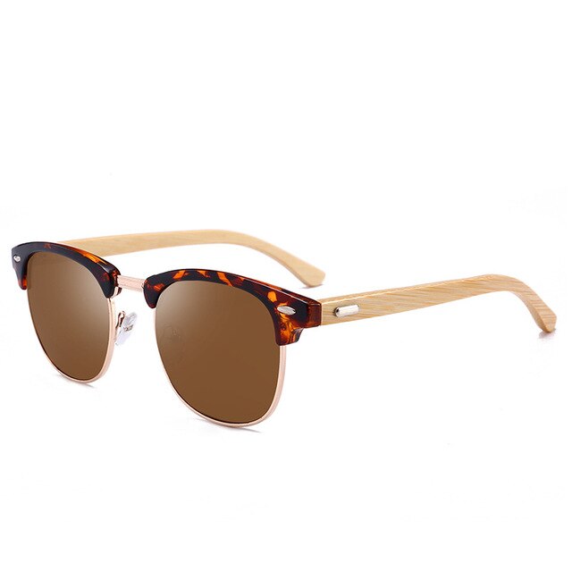 Wooden Frame Sunglasses for Gentlemen